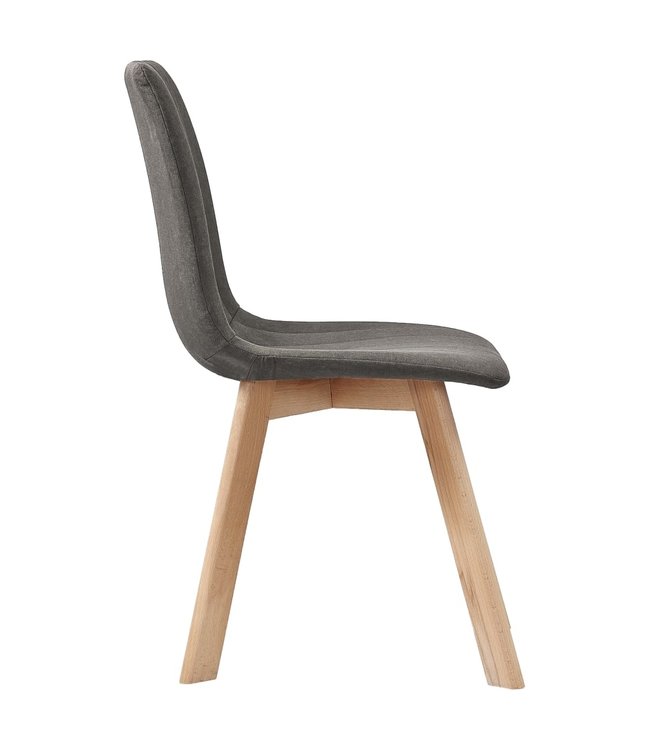 Eetkamerstoelen 4 st stof taupe