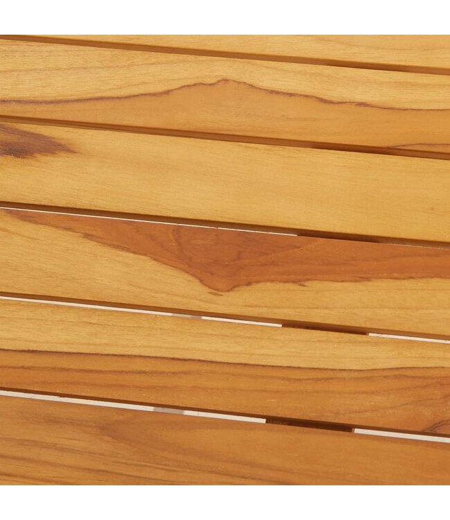 Barstoelen 4 st massief teakhout en roestvrij staal