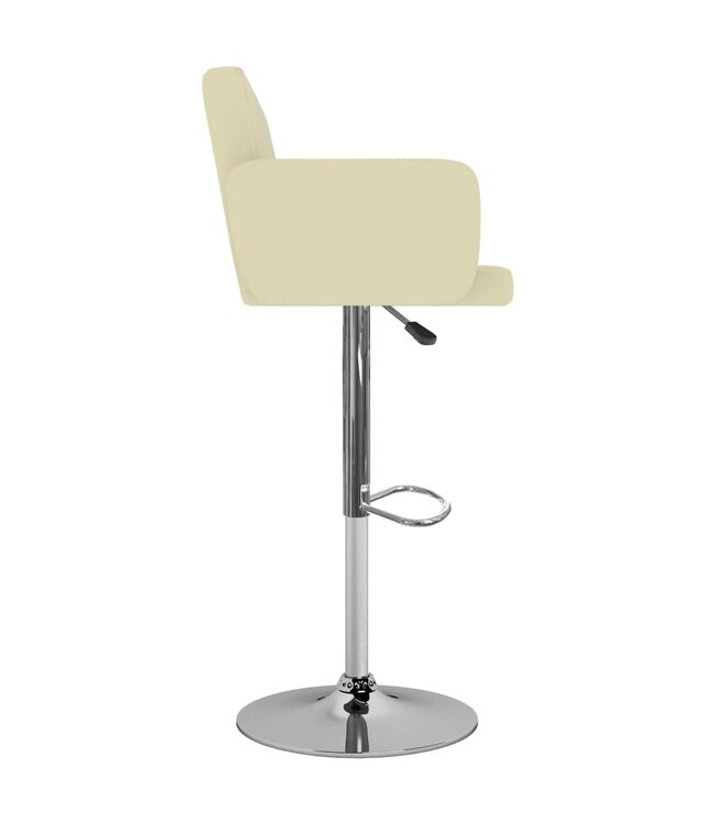 Barkrukken 2 st kunstleer crème