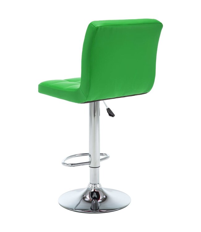 Barkrukken 2 st kunstleer groen