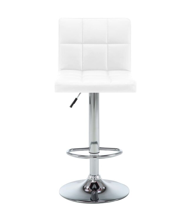 Barkrukken 2 st kunstleer wit