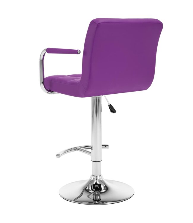 Barkrukken 2 st kunstleer paars