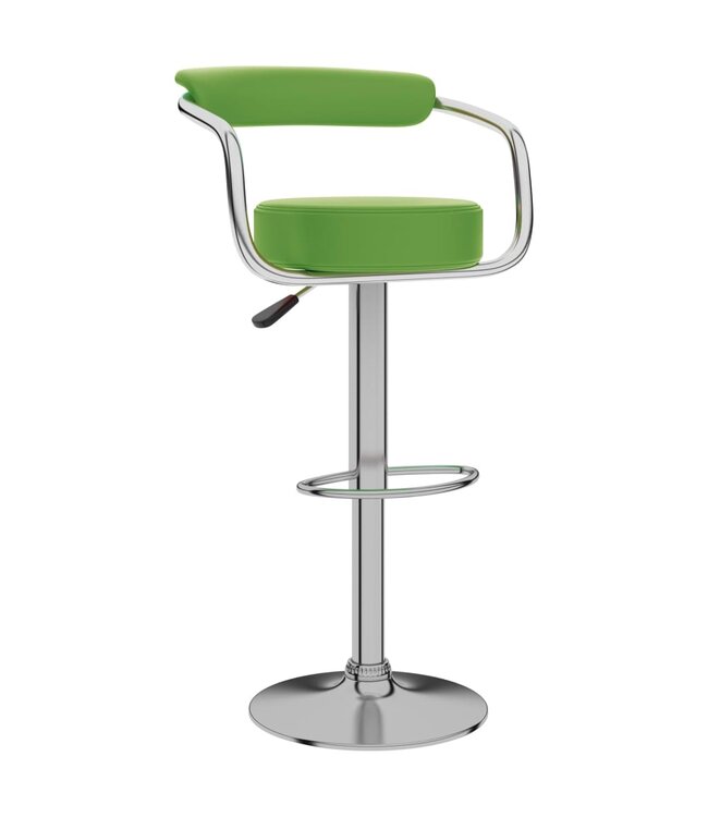 Barkrukken 2 st kunstleer groen