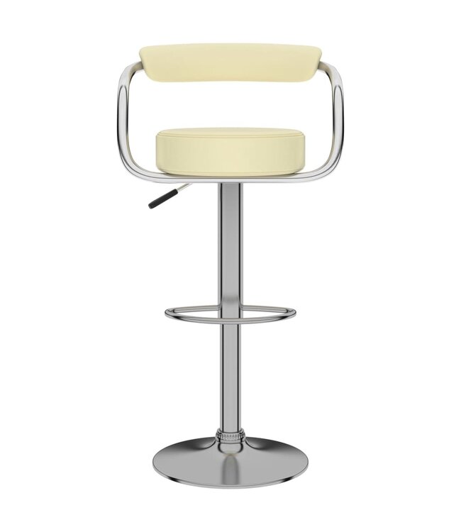 Barkrukken 2 st kunstleer crème