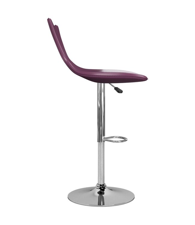 Barkrukken 2 st kunstleer paars