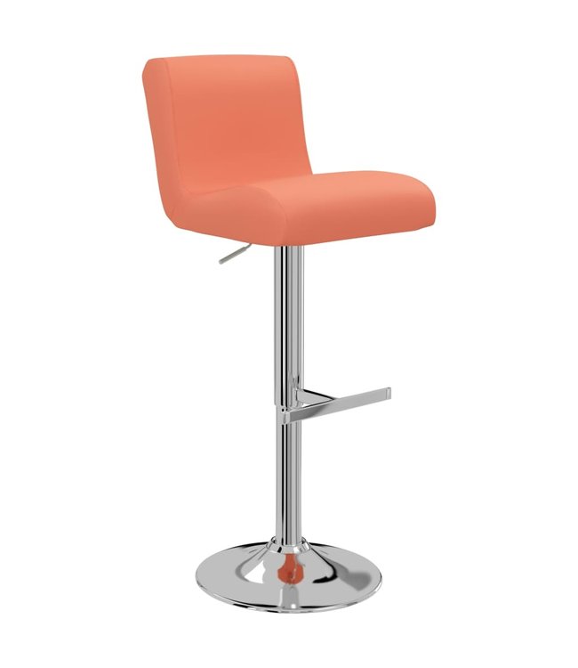 Barkrukken 2 st kunstleer oranje