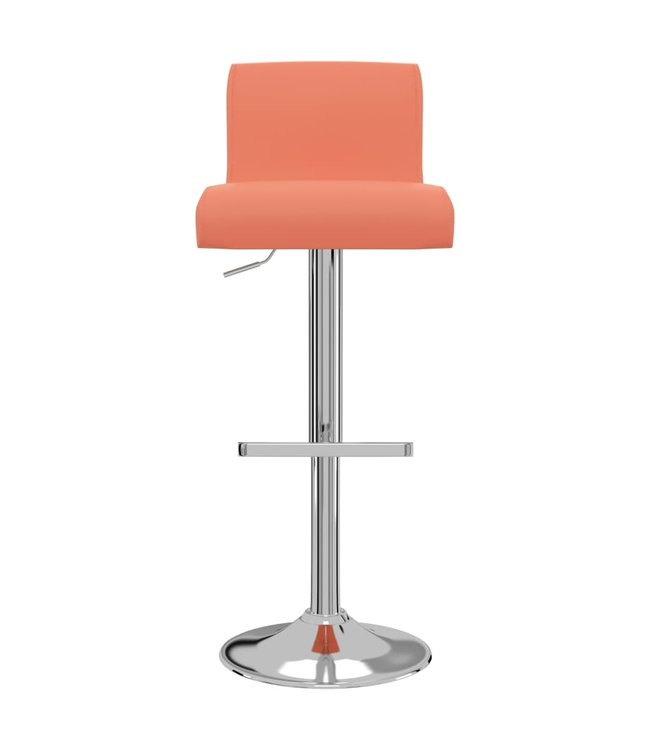 Barkrukken 2 st kunstleer oranje