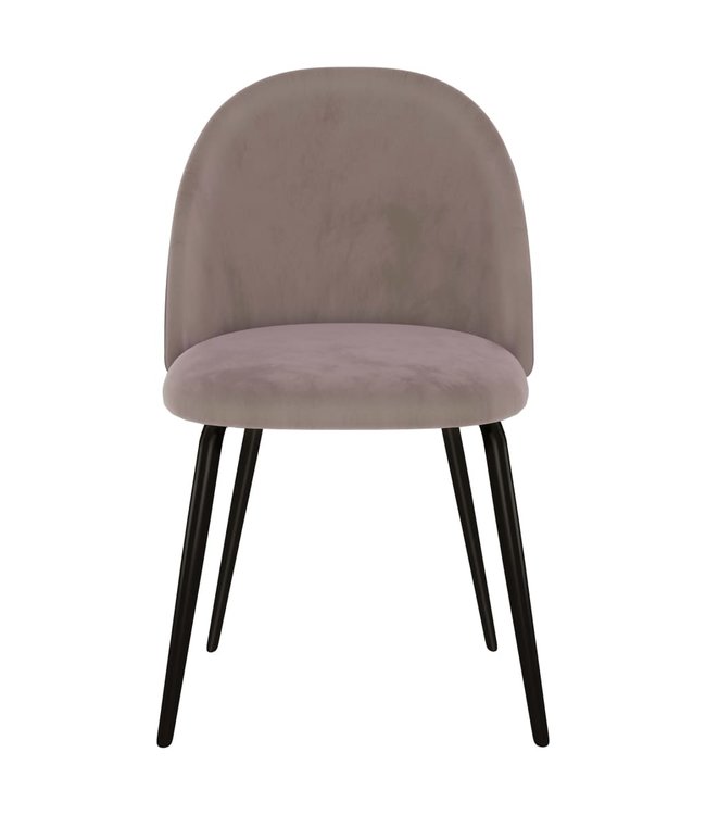 Eetkamerstoelen 4 st stof roze