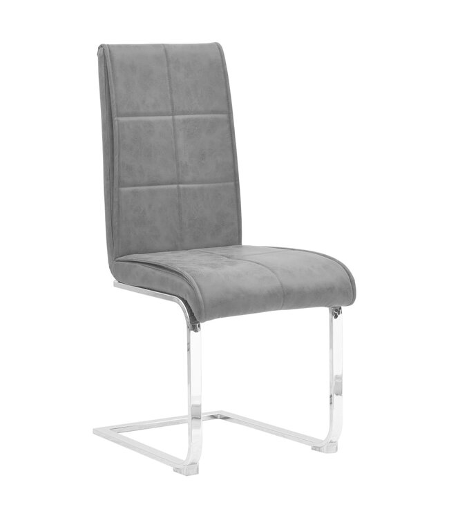 Eetkamerstoelen 2 st kunstleer zwart