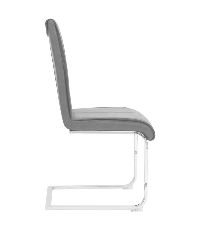 Eetkamerstoelen 2 st kunstleer zwart