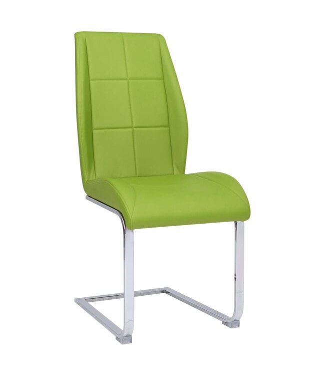 Eetkamerstoelen 4 st stof groen