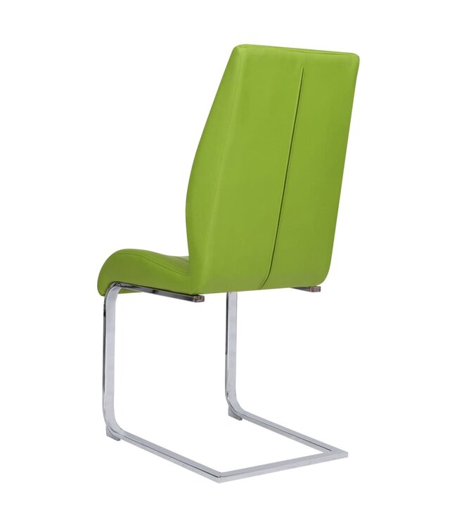 Eetkamerstoelen 4 st stof groen