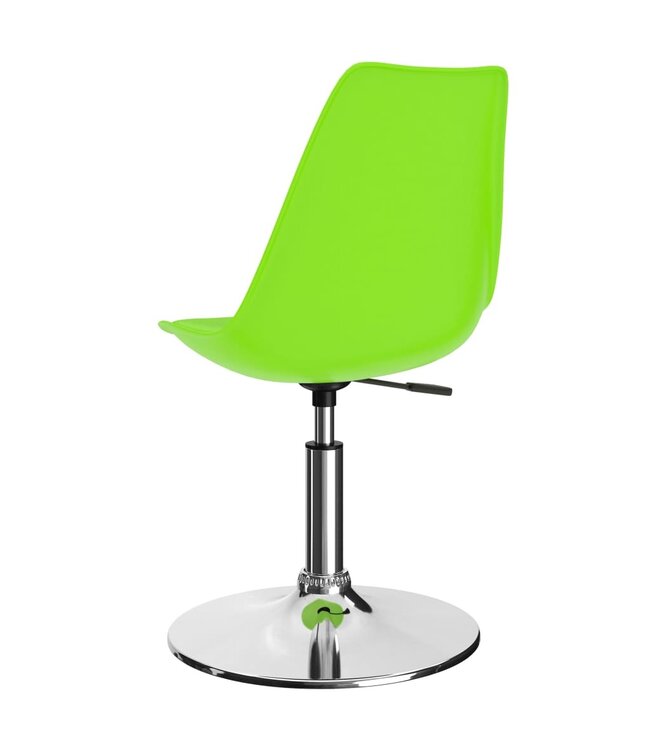 Eetkamerstoelen draaibaar 6 st kunstleer groen