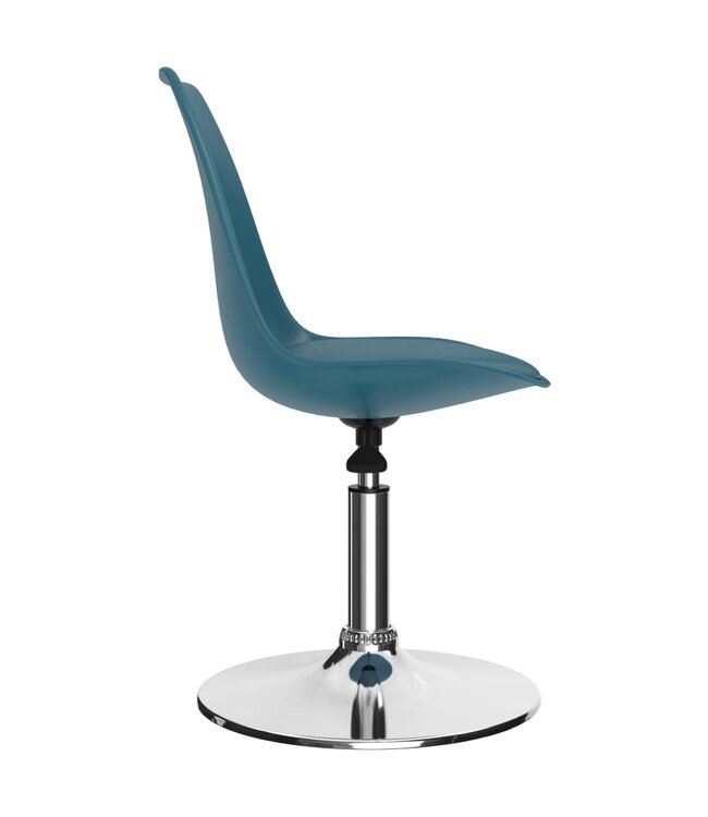Eetkamerstoelen draaibaar 6 st kunstleer turquoise