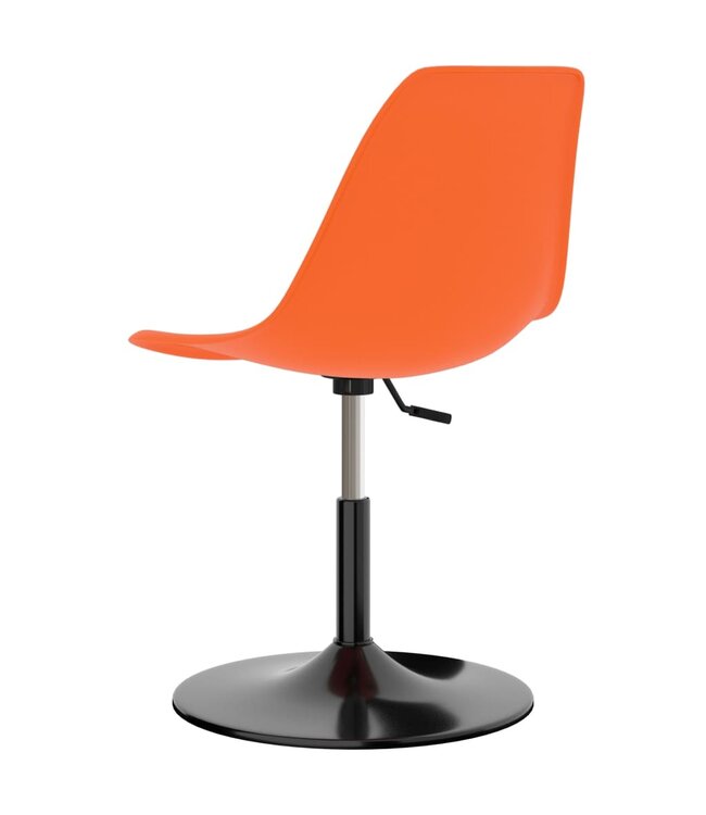Eetkamerstoelen draaibaar 6 st PP oranje