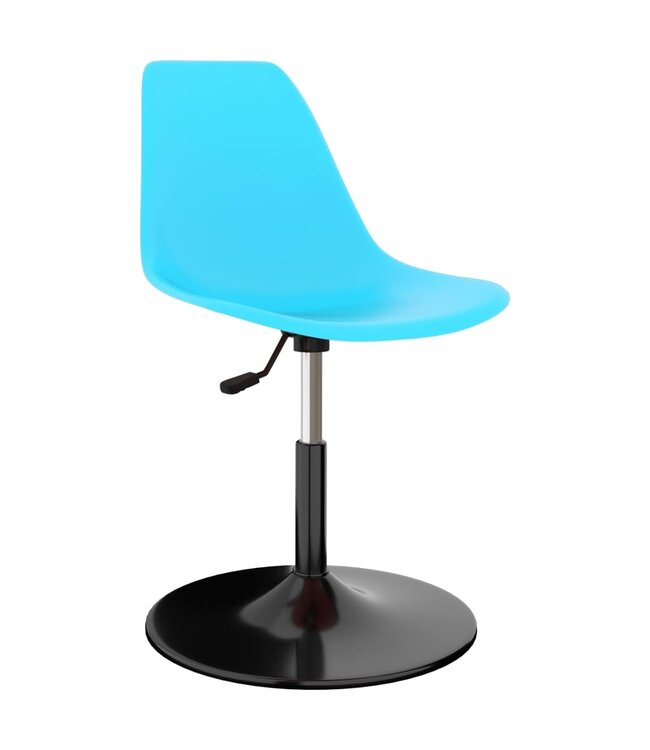 Eetkamerstoelen draaibaar 6 st PP blauw