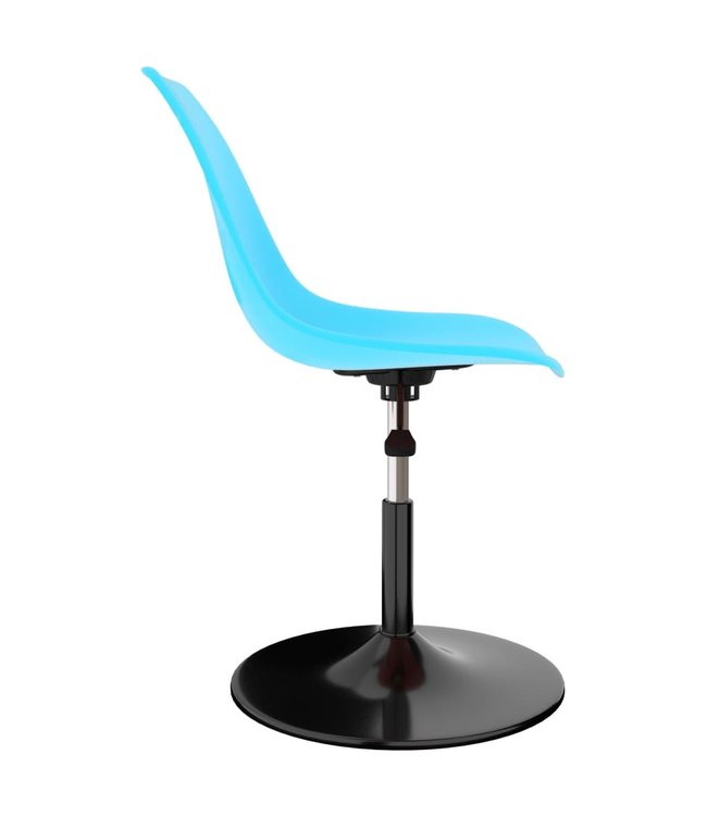 Eetkamerstoelen draaibaar 6 st PP blauw