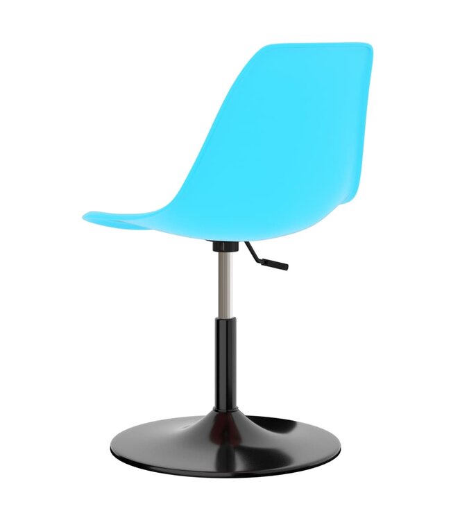 Eetkamerstoelen draaibaar 6 st PP blauw