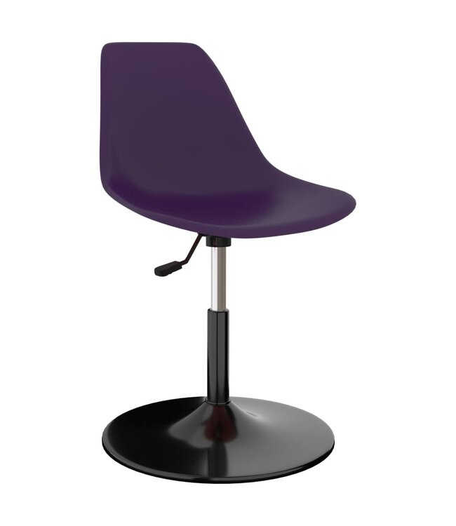 Eetkamerstoelen draaibaar 6 st PP lila