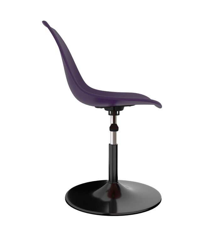 Eetkamerstoelen draaibaar 6 st PP lila