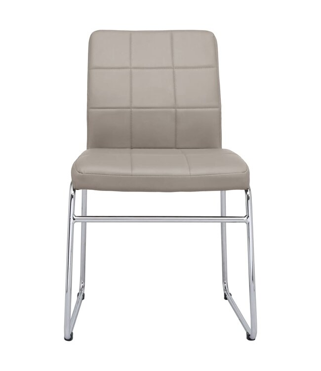 Eetkamerstoelen 6 st kunstleer cappuccino