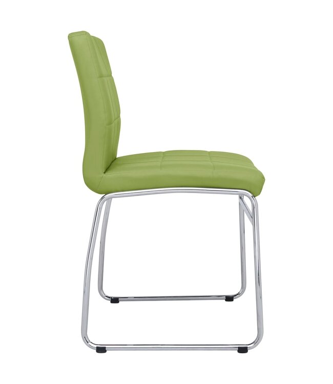 Eetkamerstoelen 4 st kunstleer groen