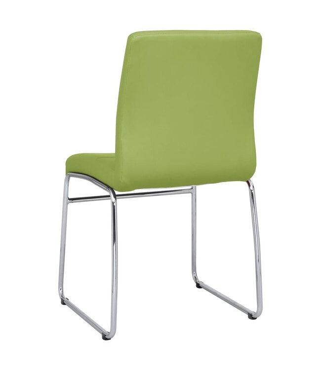 Eetkamerstoelen 4 st kunstleer groen