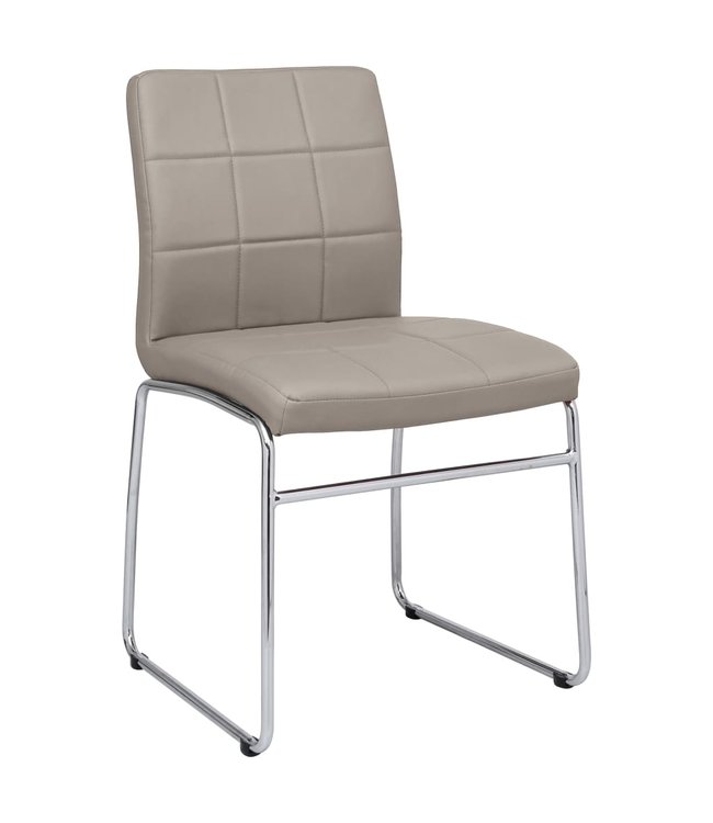 Eetkamerstoelen 4 st kunstleer cappuccino