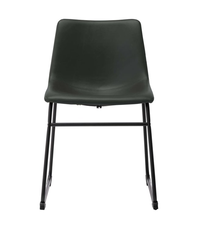 Eetkamerstoelen 6 st kunstleer grijs