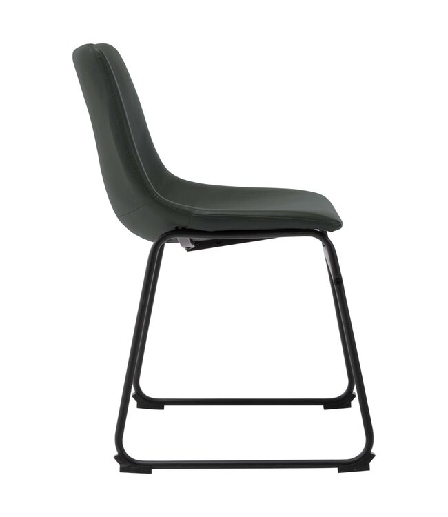 Eetkamerstoelen 6 st kunstleer grijs