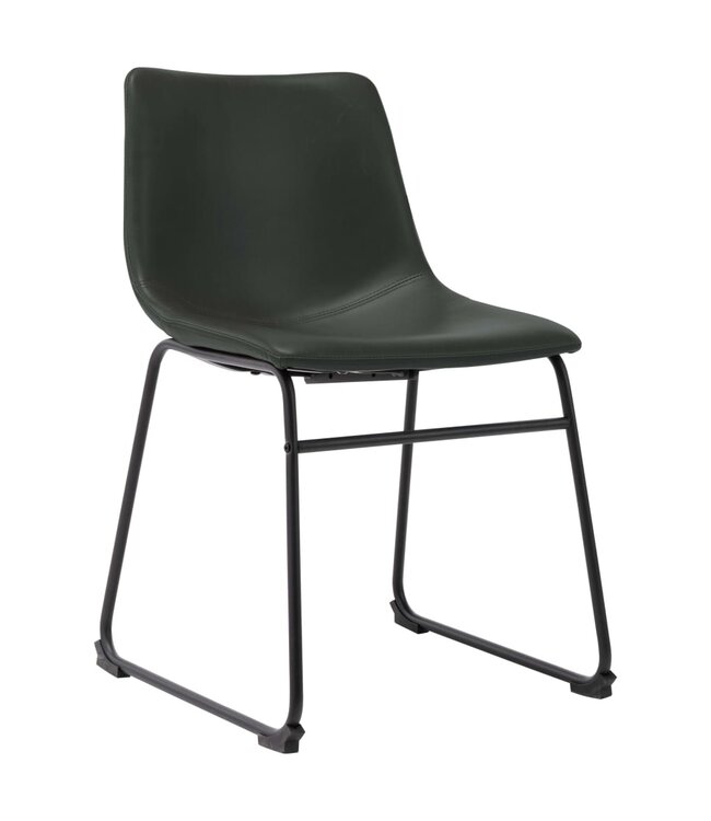 Eetkamerstoelen 4 st kunstleer grijs