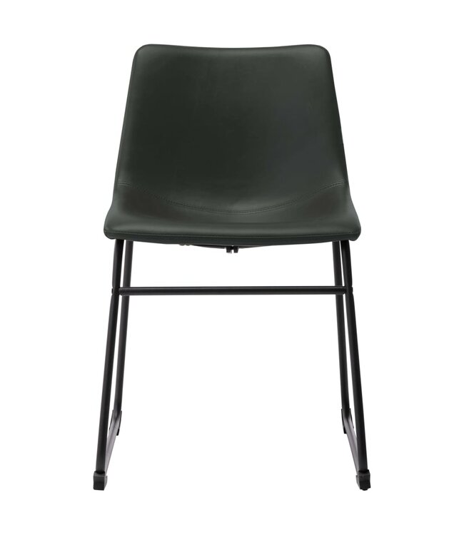 Eetkamerstoelen 4 st kunstleer grijs