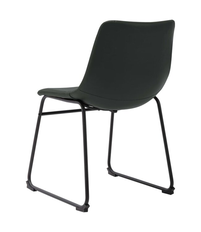 Eetkamerstoelen 4 st kunstleer grijs