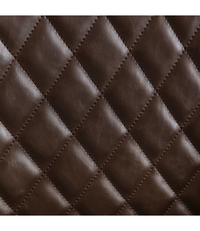 Eetkamerstoelen 6 st kunstleer donkerbruin