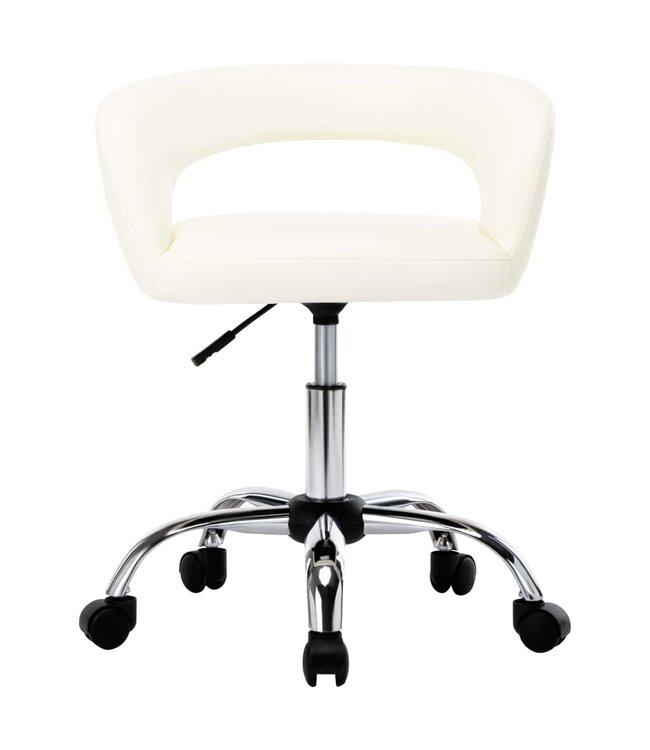 Eetkamerstoelen 2 st kunstleer wit