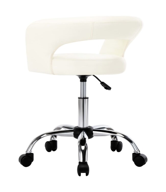 Eetkamerstoelen 2 st kunstleer wit