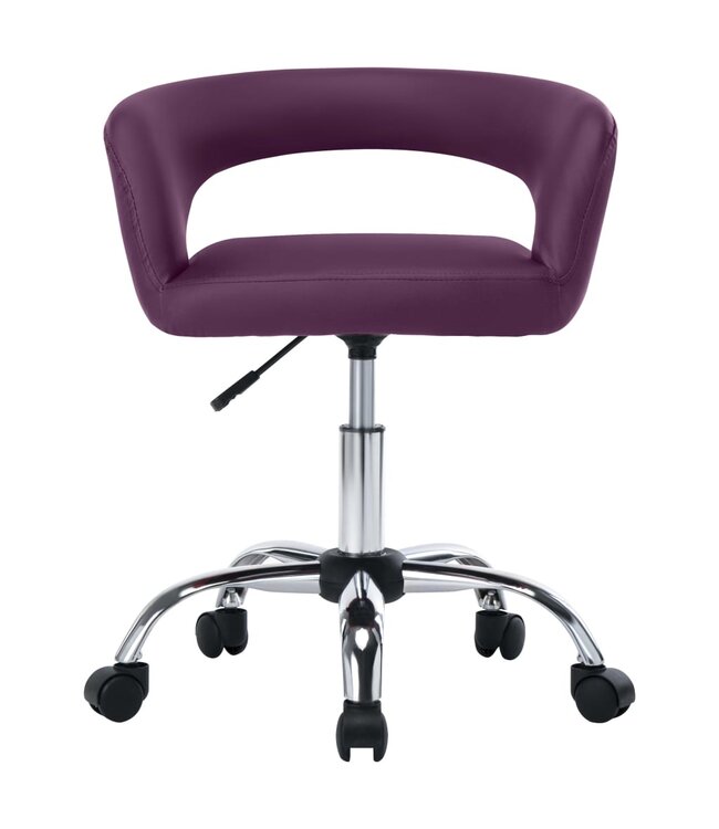 Eetkamerstoelen 2 st kunstleer paars