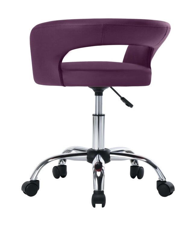 Eetkamerstoelen 2 st kunstleer paars