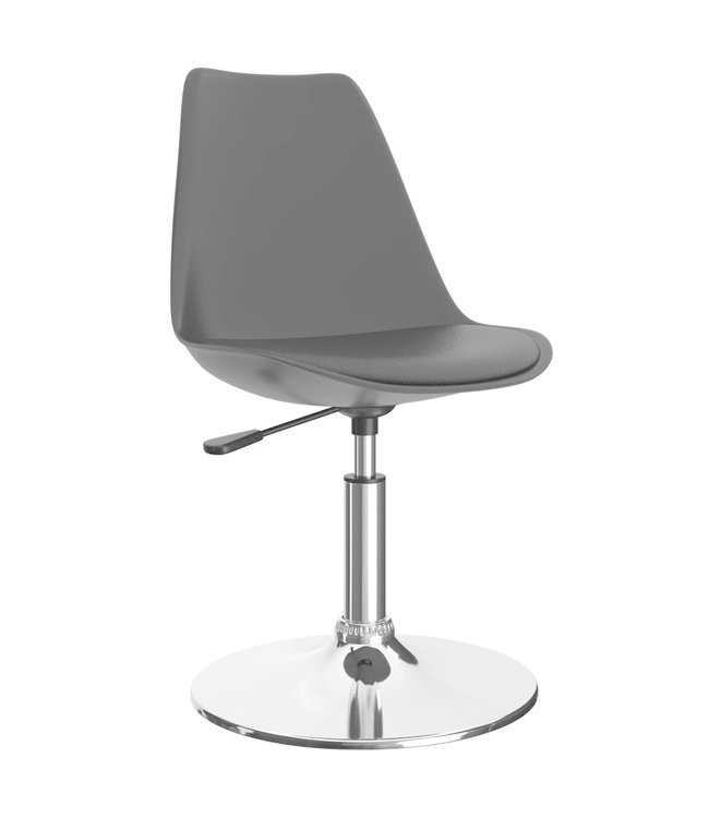 Eetkamerstoelen draaibaar 2 st kunstleer zwart