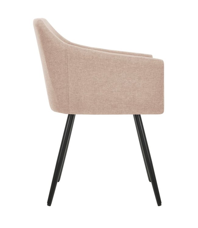 Eetkamerstoelen 2 st stof taupe