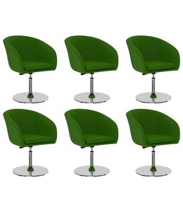 Eetkamerstoelen 6 st kunstleer groen