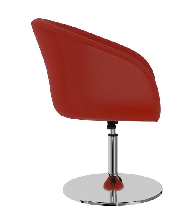 Eetkamerstoelen 6 st kunstleer rood