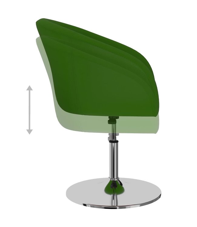 Eetkamerstoelen 4 st kunstleer groen