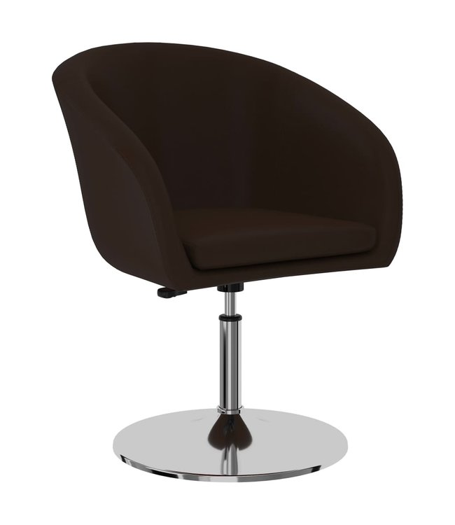 Eetkamerstoelen 4 st kunstleer bruin
