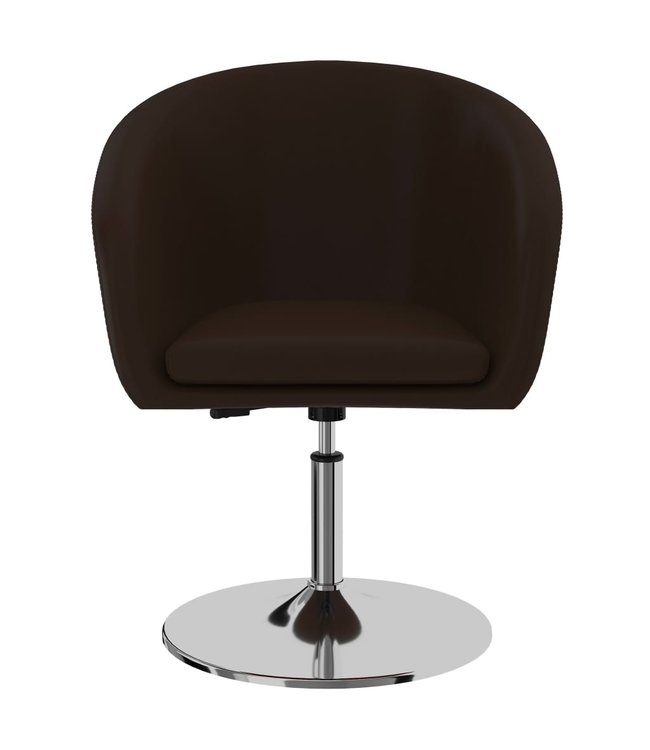 Eetkamerstoelen 4 st kunstleer bruin