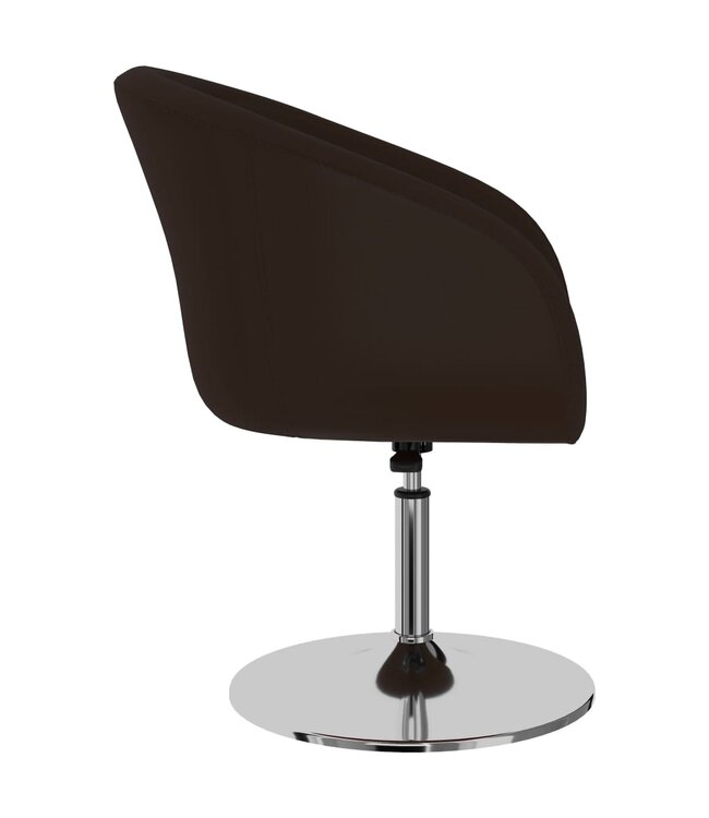 Eetkamerstoelen 4 st kunstleer bruin