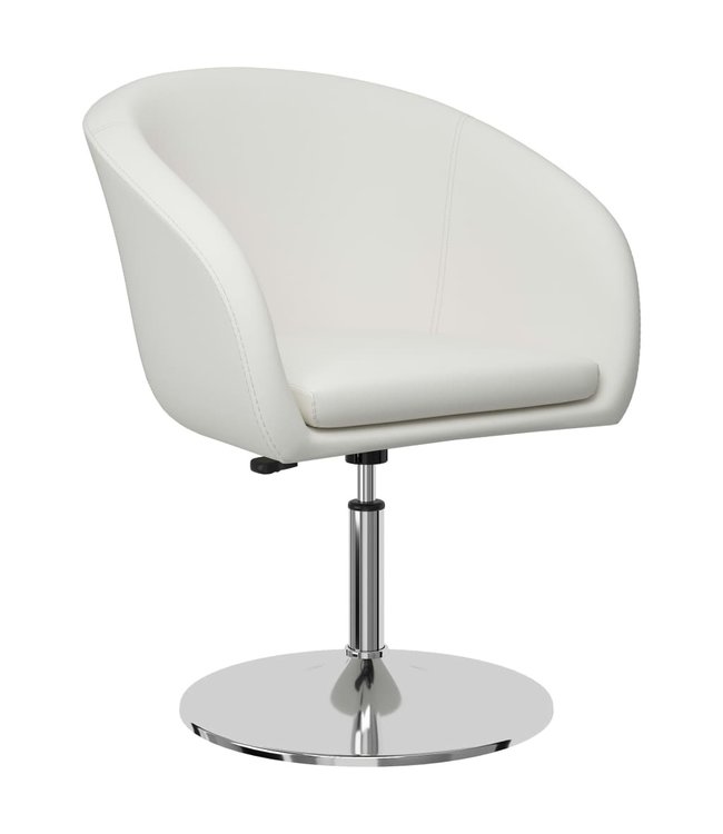 Eetkamerstoelen 4 st kunstleer wit