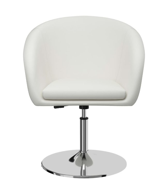 Eetkamerstoelen 4 st kunstleer wit