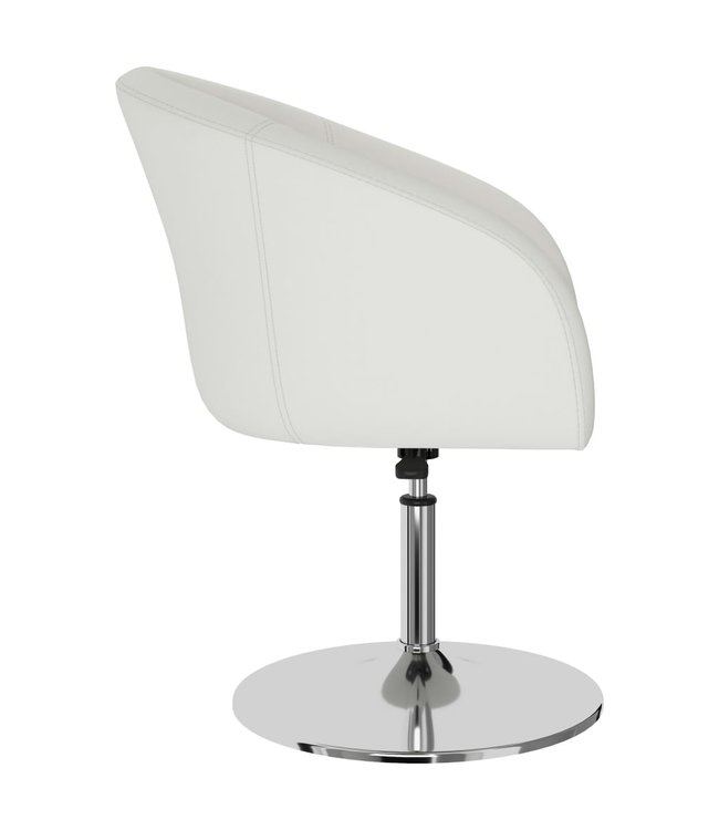 Eetkamerstoelen 4 st kunstleer wit