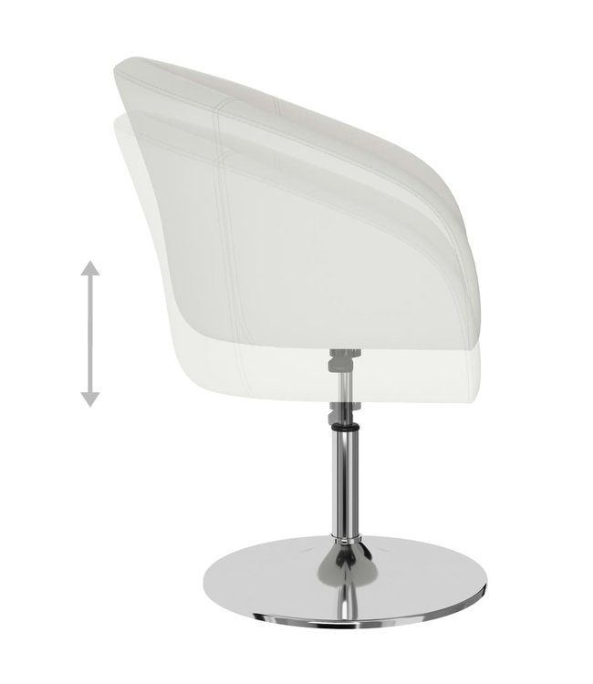 Eetkamerstoelen 4 st kunstleer wit